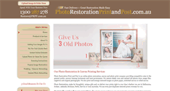 Desktop Screenshot of photorestorationprintandpost.com.au